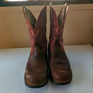 TLX Red Cowboy Boots